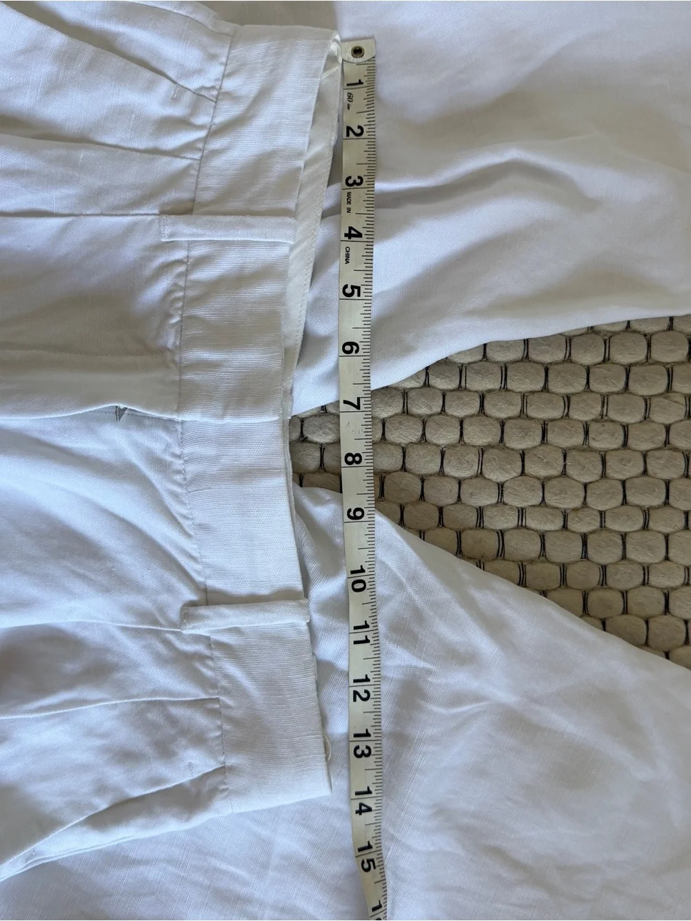 Wilfred cropped linen White Effortless Pant